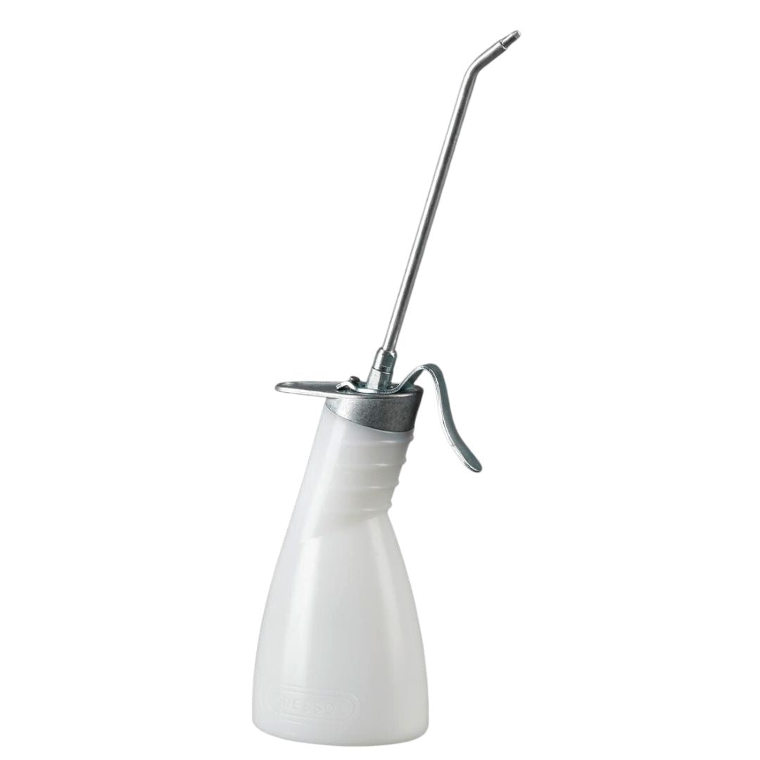 PRESSOL 04 905 Workshop oiler-500ml-PE, white-DWMP-spout-165mm-Oiler-Pressol-1x Workshop Oiler-Detailing Shed