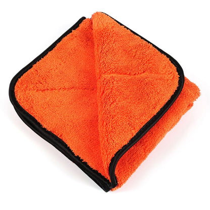 Maxshine Ultra Plush Drying Towel 1000gsm 40x40cm Orange/Black Seam-MicroFibre-Maxshine-Detailing Shed