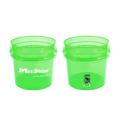 Maxshine Colour Detailing Bucket (13L) (Red/Blue)-Wash Buckets-Maxshine-13L-Green-Detailing Shed