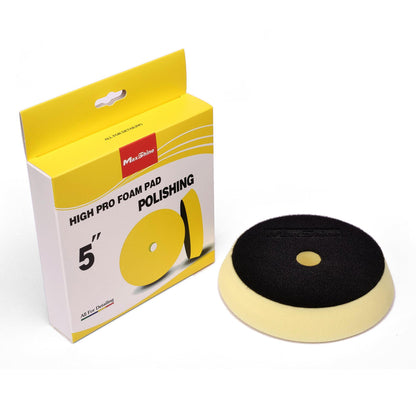 MAXSHINE High Pro Yellow Foam Polishing Pad - 5 Inch German Foam-POLISHING PAD-Maxshine-5 Inch-Detailing Shed