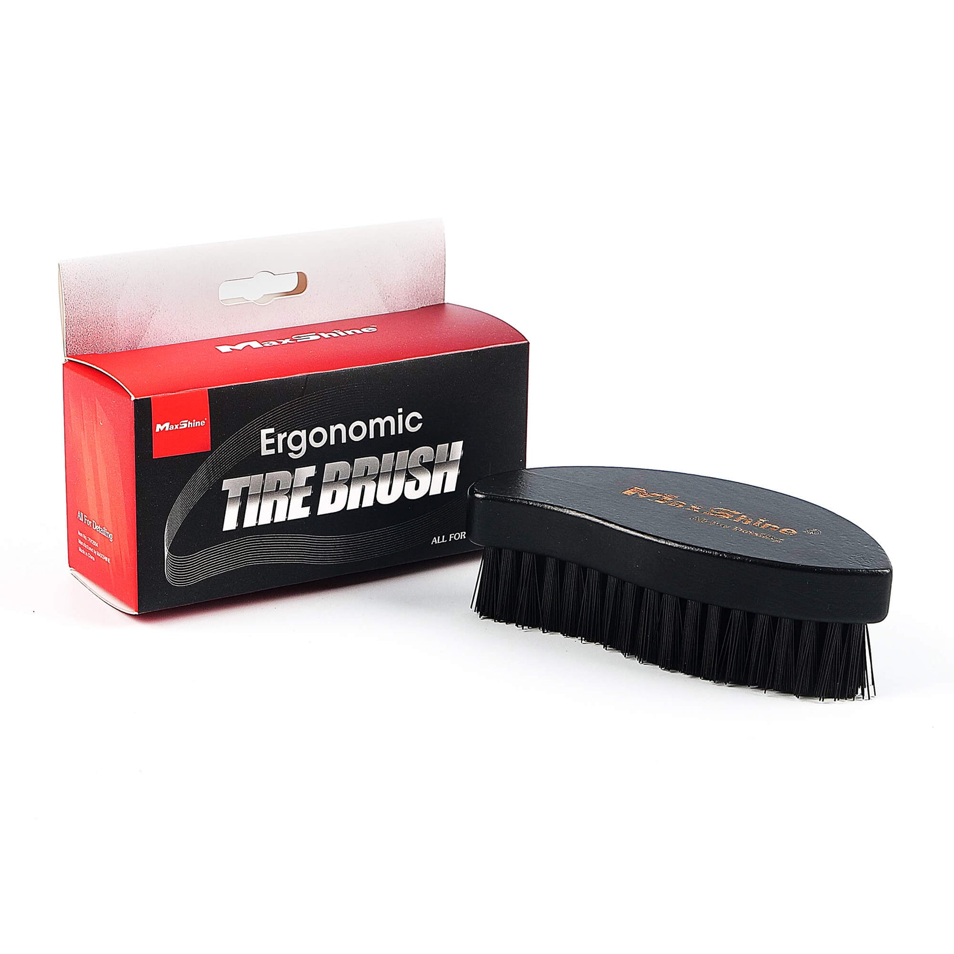 MaxShine Ergonomic Tyre Brush-Detailing Brush-Maxshine-Ergonomic Black Tyre Brush-Detailing Shed