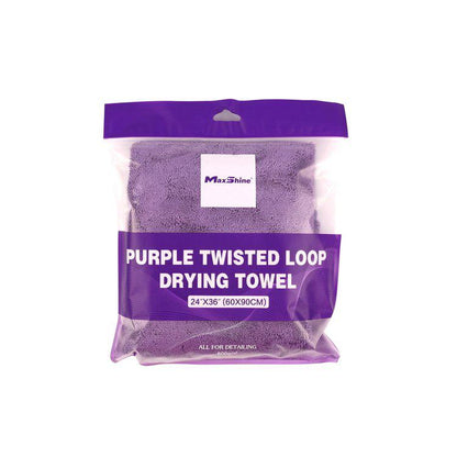 Maxshine Purple Twisted Loop Drying Towel 60cmx90cm-Maxshine-Detailing Shed