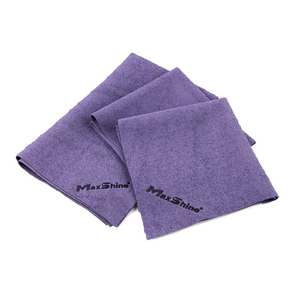 Maxshine 300GSM Edgeless PU Coated Microfiber Towel 3 Pack-Glass Cloths-Maxshine-Purple-1x 3xPack-Detailing Shed