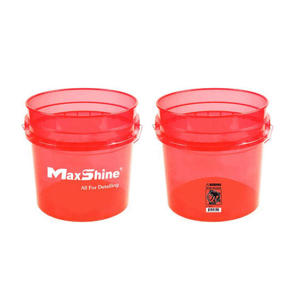 Maxshine Colour Detailing Bucket (13L) (Red/Blue)-Wash Buckets-Maxshine-13L-Blue-Detailing Shed