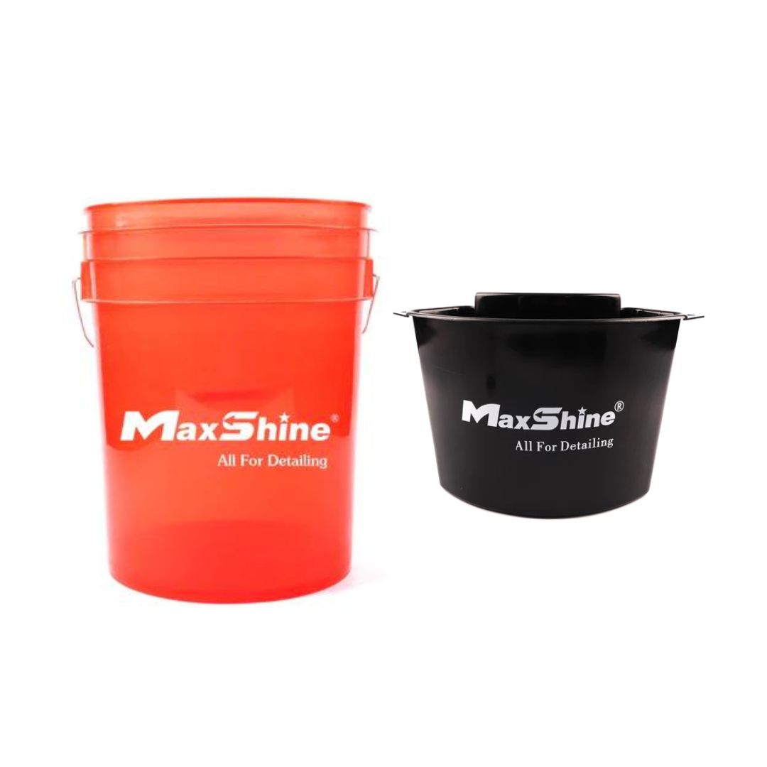 Maxshine Bucket & Caddy Bundle-Maxshine-20L Red Bucket & Black Caddy-Detailing Shed